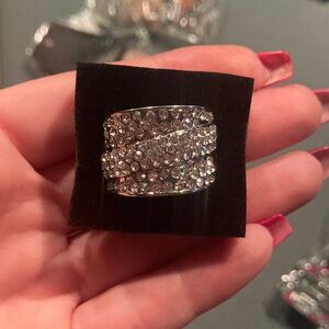 Paparazzi Dazzling Silver Rhinestone Ring